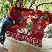 Chihuahua Dog Attitude Christmas Quilt Xmas Holiday Patterns - Wonder Print Shop