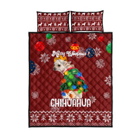 Chihuahua Dog Attitude Christmas Quilt Bed Set Xmas Holiday Patterns - Wonder Print Shop