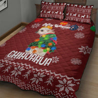 Chihuahua Dog Attitude Christmas Quilt Bed Set Xmas Holiday Patterns - Wonder Print Shop