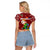 Chihuahua Dog Attitude Christmas Raglan Cropped T Shirt Xmas Holiday Patterns - Wonder Print Shop