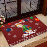 Chihuahua Dog Attitude Christmas Rubber Doormat Xmas Holiday Patterns - Wonder Print Shop