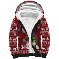 Chihuahua Dog Attitude Christmas Sherpa Hoodie Xmas Holiday Patterns - Wonder Print Shop