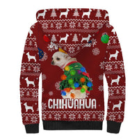 Chihuahua Dog Attitude Christmas Sherpa Hoodie Xmas Holiday Patterns - Wonder Print Shop