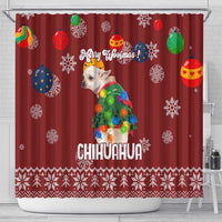Chihuahua Dog Attitude Christmas Shower Curtain Xmas Holiday Patterns - Wonder Print Shop