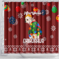 Chihuahua Dog Attitude Christmas Shower Curtain Xmas Holiday Patterns - Wonder Print Shop