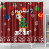 Chihuahua Dog Attitude Christmas Shower Curtain Xmas Holiday Patterns - Wonder Print Shop
