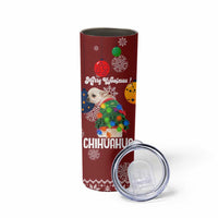Chihuahua Dog Attitude Christmas Skinny Tumbler Xmas Holiday Patterns - Wonder Print Shop