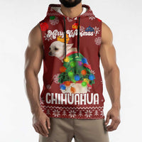 Chihuahua Dog Attitude Christmas Sleeveless Hoodie Xmas Holiday Patterns - Wonder Print Shop