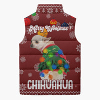 Chihuahua Dog Attitude Christmas Sleeveless Puffer Jacket Xmas Holiday Patterns - Wonder Print Shop