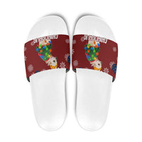 Chihuahua Dog Attitude Christmas Slide Sandals Xmas Holiday Patterns - Wonder Print Shop