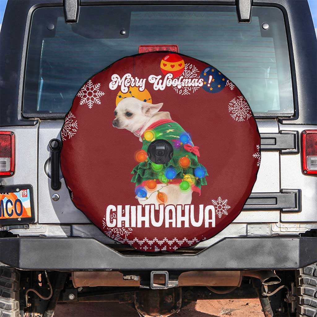 Chihuahua Dog Attitude Christmas Spare Tire Cover Xmas Holiday Patterns - Wonder Print Shop