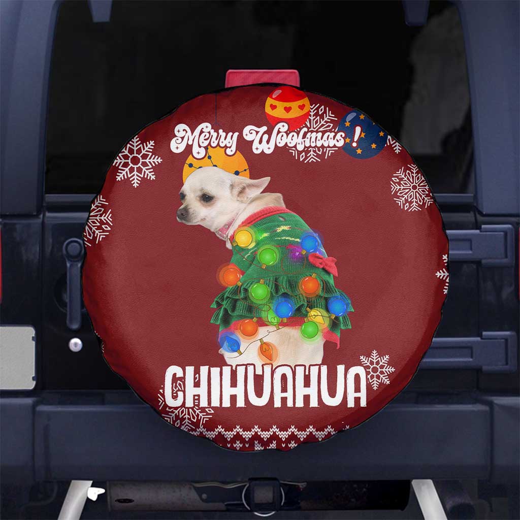 Chihuahua Dog Attitude Christmas Spare Tire Cover Xmas Holiday Patterns - Wonder Print Shop