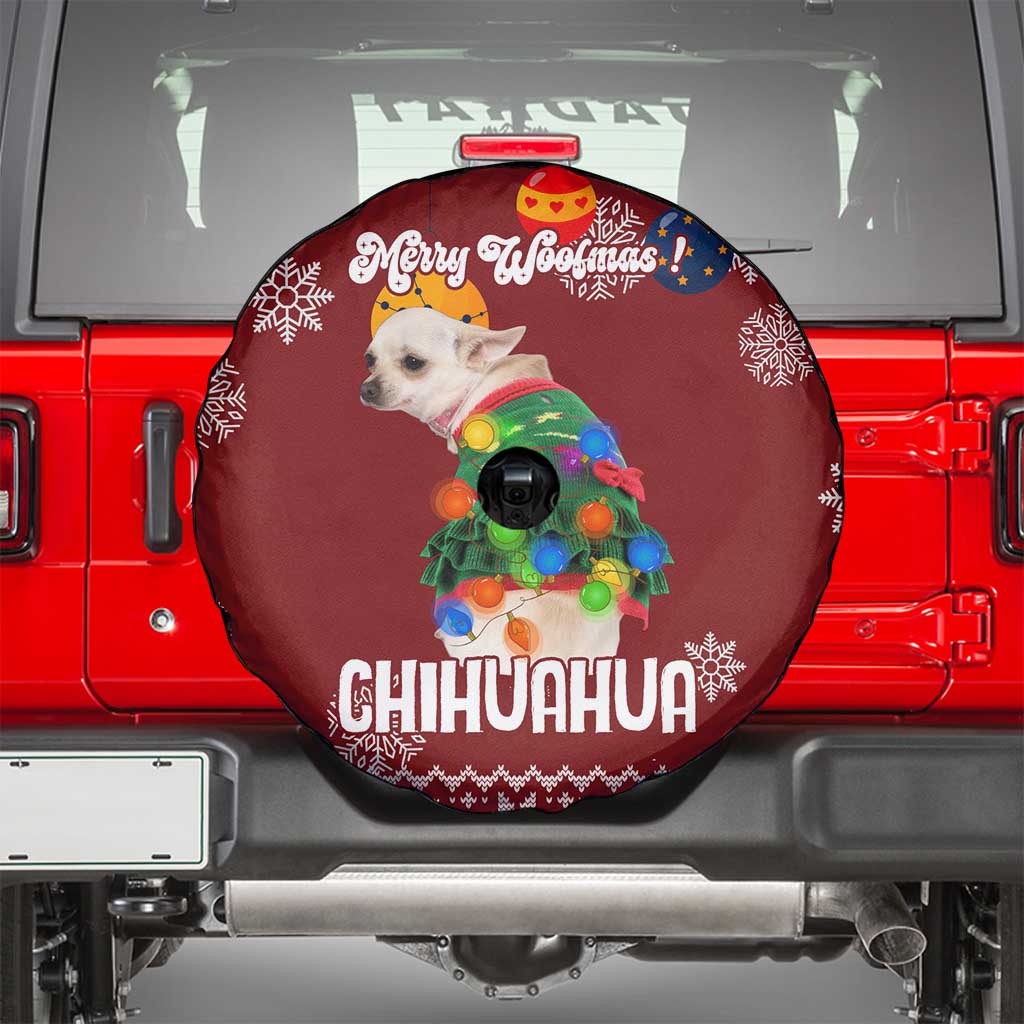 Chihuahua Dog Attitude Christmas Spare Tire Cover Xmas Holiday Patterns - Wonder Print Shop