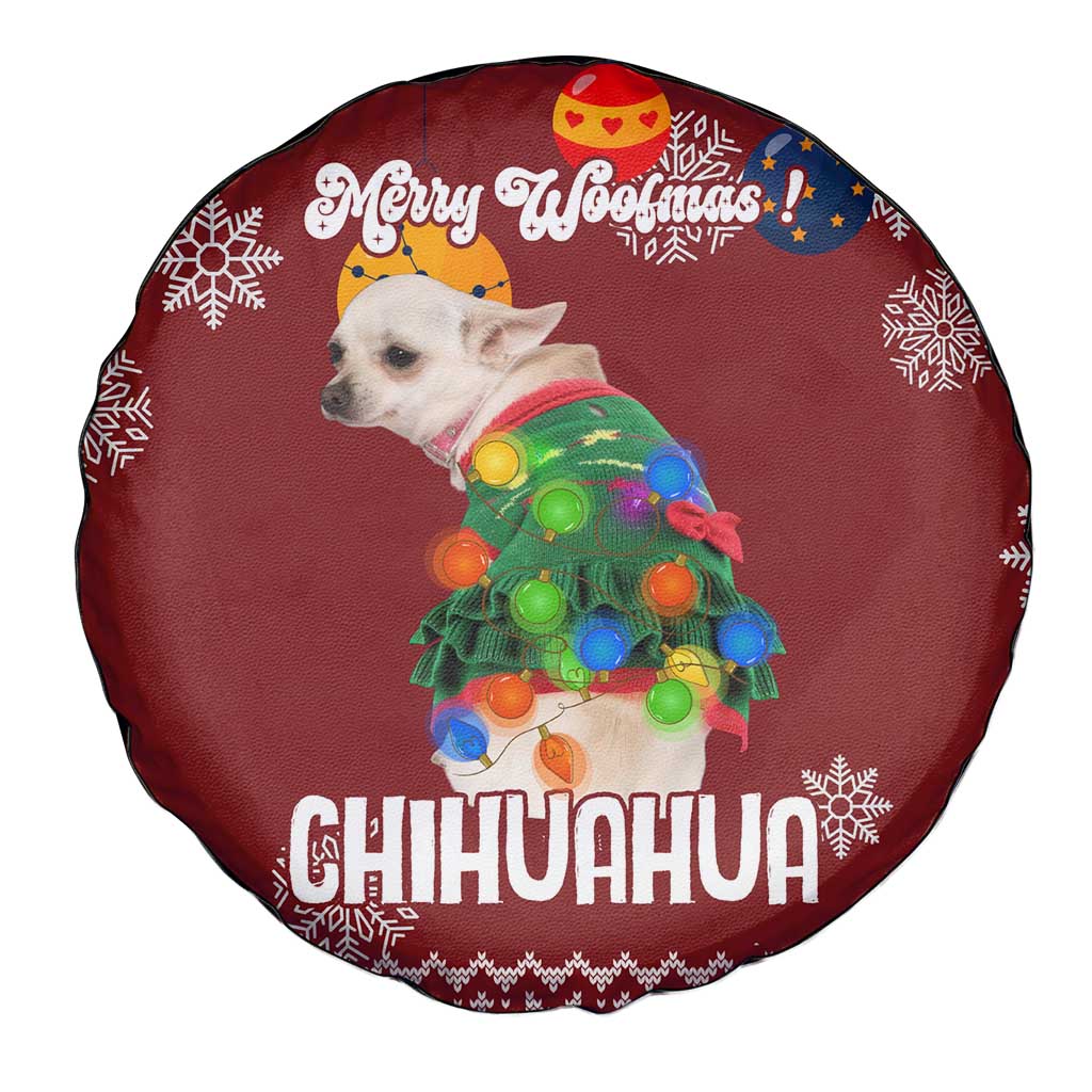 Chihuahua Dog Attitude Christmas Spare Tire Cover Xmas Holiday Patterns - Wonder Print Shop