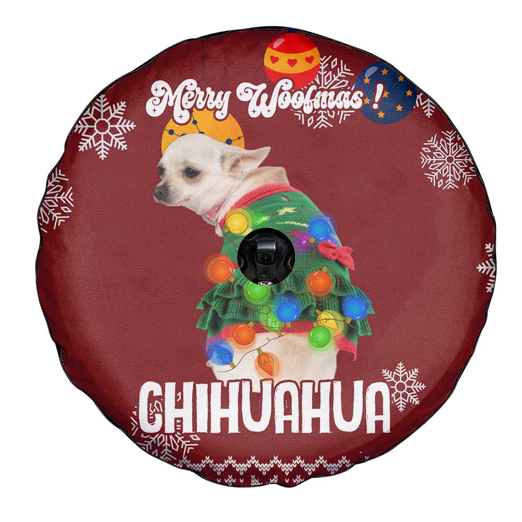 Chihuahua Dog Attitude Christmas Spare Tire Cover Xmas Holiday Patterns - Wonder Print Shop