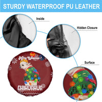 Chihuahua Dog Attitude Christmas Spare Tire Cover Xmas Holiday Patterns - Wonder Print Shop