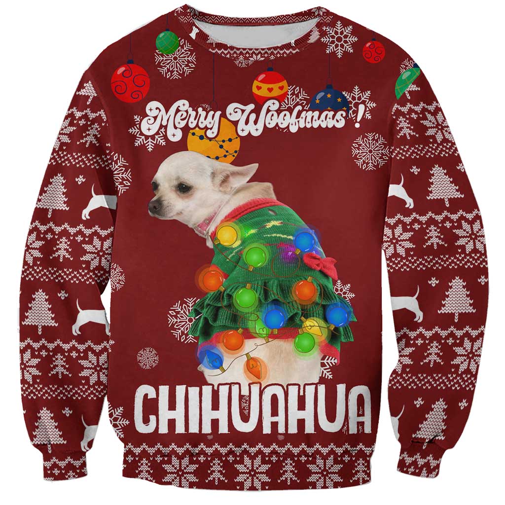 Chihuahua Dog Attitude Christmas Sweatshirt Xmas Holiday Patterns - Wonder Print Shop