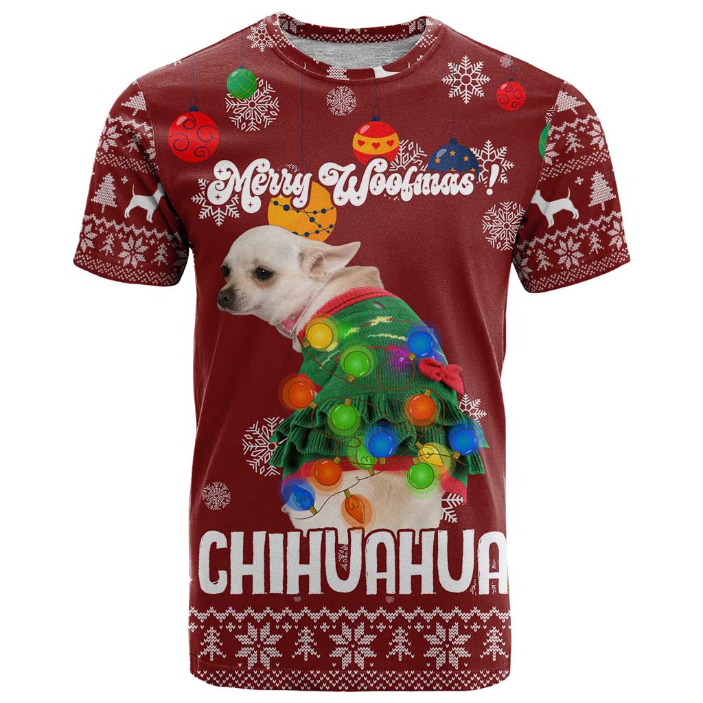 Chihuahua Dog Attitude Christmas T Shirt Xmas Holiday Patterns - Wonder Print Shop