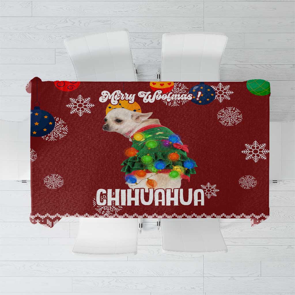 Chihuahua Dog Attitude Christmas Tablecloth Xmas Holiday Patterns - Wonder Print Shop