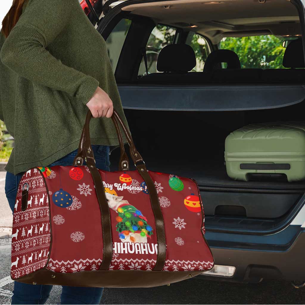 Chihuahua Dog Attitude Christmas Travel Bag Xmas Holiday Patterns - Wonder Print Shop