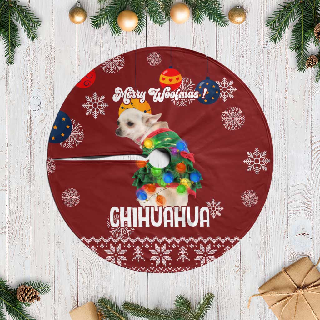 Chihuahua Dog Attitude Christmas Tree Skirt Xmas Holiday Patterns - Wonder Print Shop