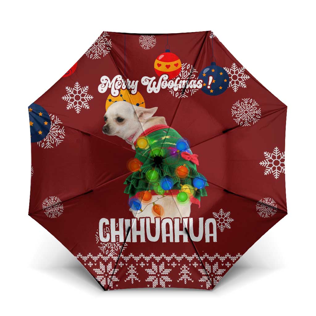 Chihuahua Dog Attitude Christmas Umbrella Xmas Holiday Patterns - Wonder Print Shop