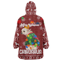 Chihuahua Dog Attitude Christmas Wearable Blanket Hoodie Xmas Holiday Patterns - Wonder Print Shop