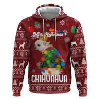 Chihuahua Dog Attitude Christmas Zip Hoodie Xmas Holiday Patterns - Wonder Print Shop