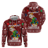 Chihuahua Dog Attitude Christmas Zip Hoodie Xmas Holiday Patterns - Wonder Print Shop