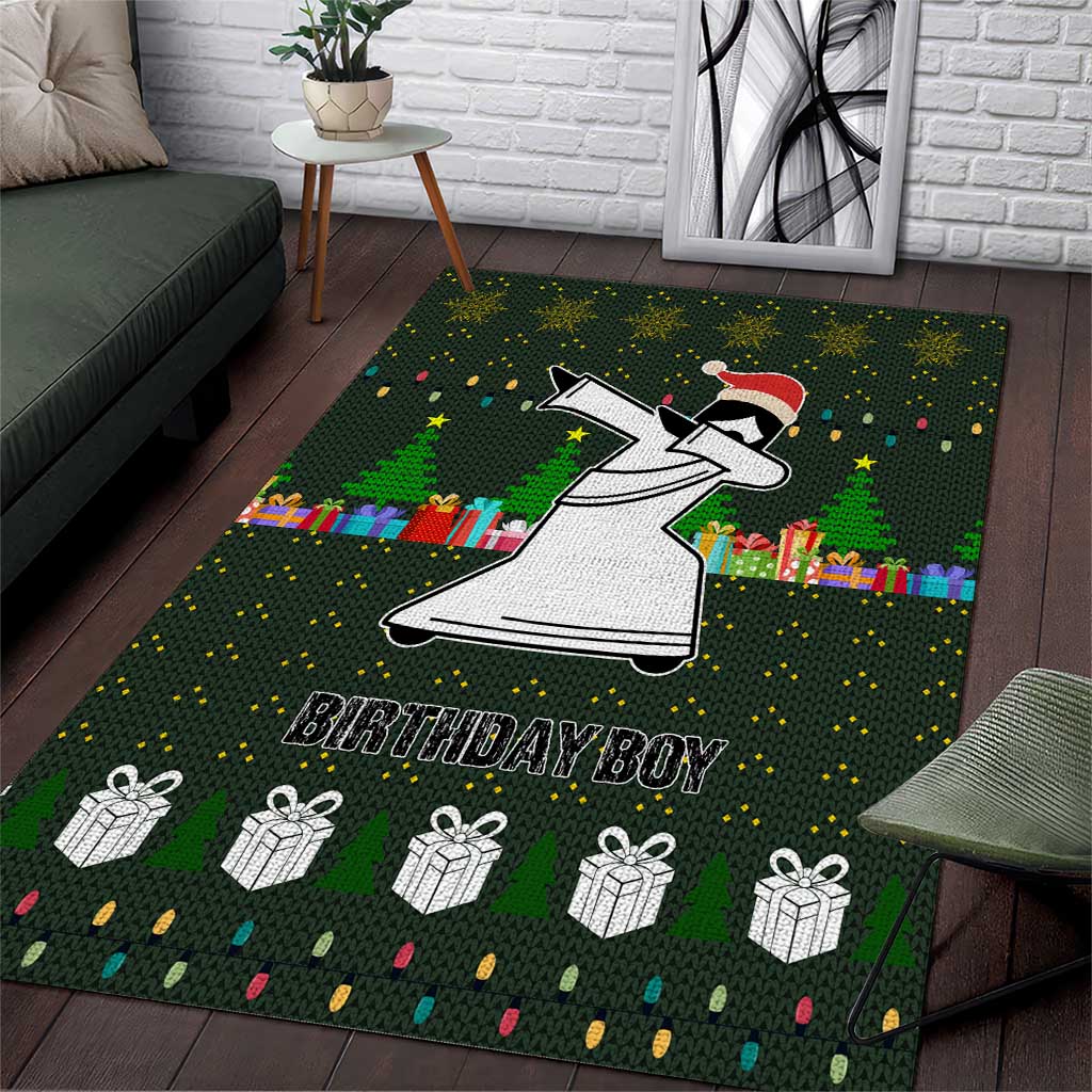 Jesus Birthday Boy Christmas Area Rug Funny Xmas Holiday Patterns - Wonder Print Shop