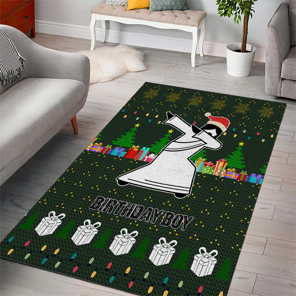 Jesus Birthday Boy Christmas Area Rug Funny Xmas Holiday Patterns - Wonder Print Shop