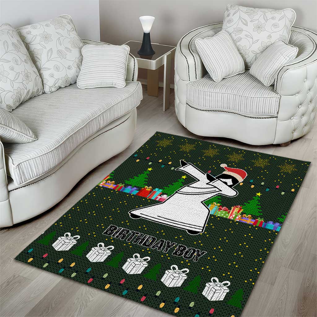 Jesus Birthday Boy Christmas Area Rug Funny Xmas Holiday Patterns - Wonder Print Shop