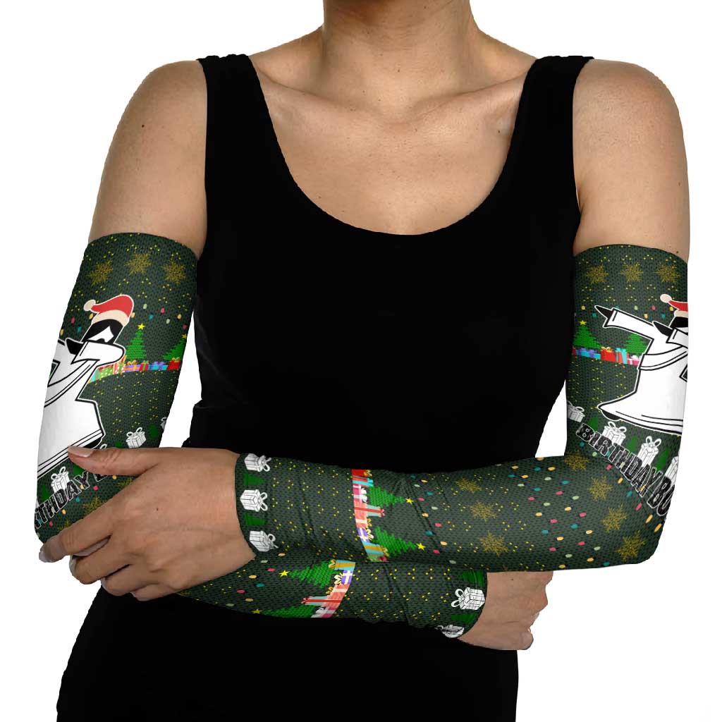 Jesus Birthday Boy Christmas Arm Sleeves Funny Xmas Holiday Patterns - Wonder Print Shop