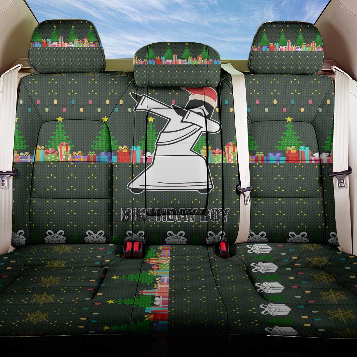 Jesus Birthday Boy Christmas Back Car Seat Cover Funny Xmas Holiday Patterns - Wonder Print Shop