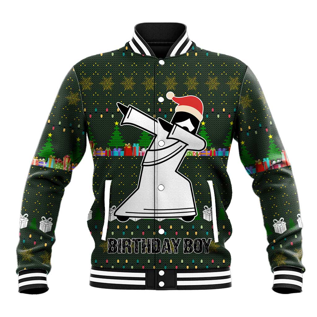 Jesus Birthday Boy Christmas Baseball Jacket Funny Xmas Holiday Patterns - Wonder Print Shop