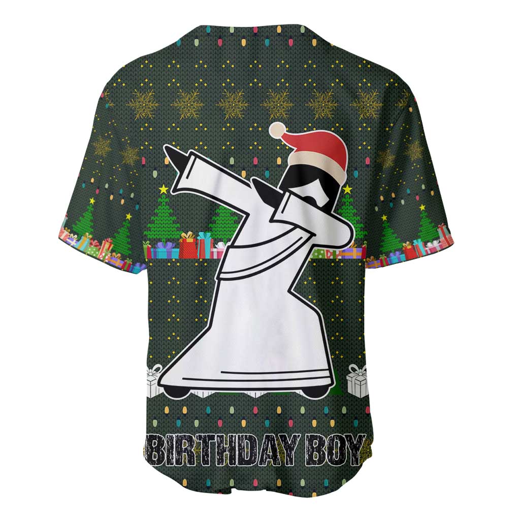 Jesus Birthday Boy Christmas Baseball Jersey Funny Xmas Holiday Patterns - Wonder Print Shop