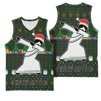 Jesus Birthday Boy Christmas Basketball Jersey Funny Xmas Holiday Patterns - Wonder Print Shop