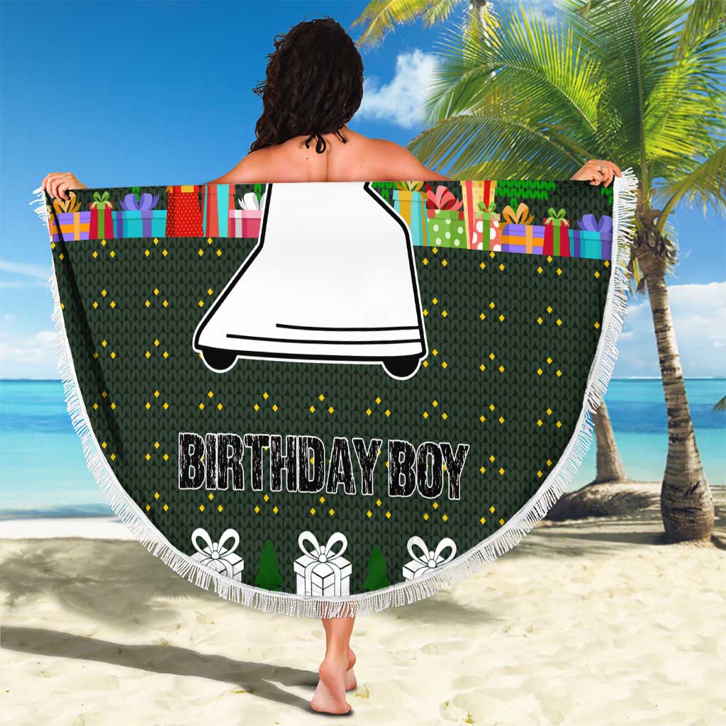 Jesus Birthday Boy Christmas Beach Blanket Funny Xmas Holiday Patterns - Wonder Print Shop