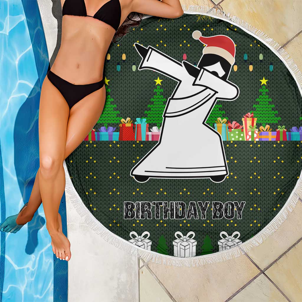 Jesus Birthday Boy Christmas Beach Blanket Funny Xmas Holiday Patterns - Wonder Print Shop