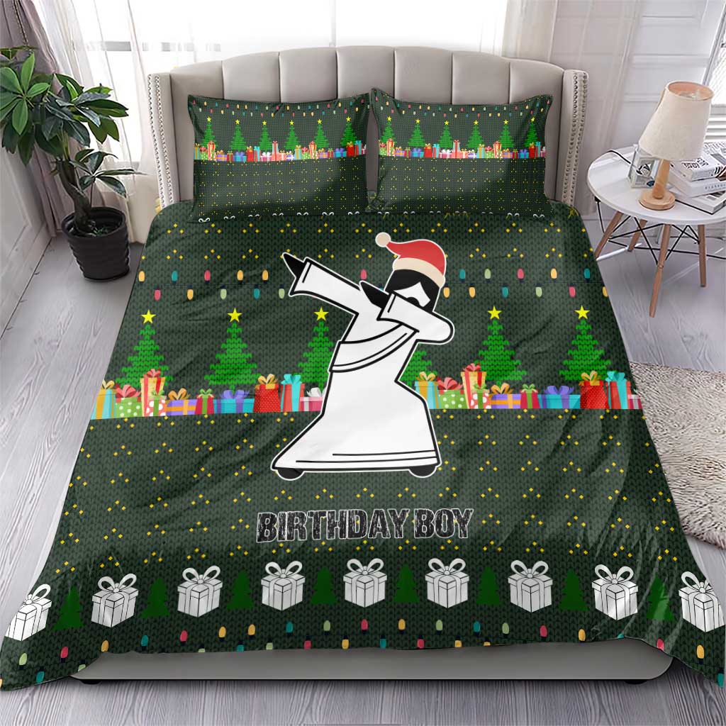 Jesus Birthday Boy Christmas Bedding Set Funny Xmas Holiday Patterns - Wonder Print Shop