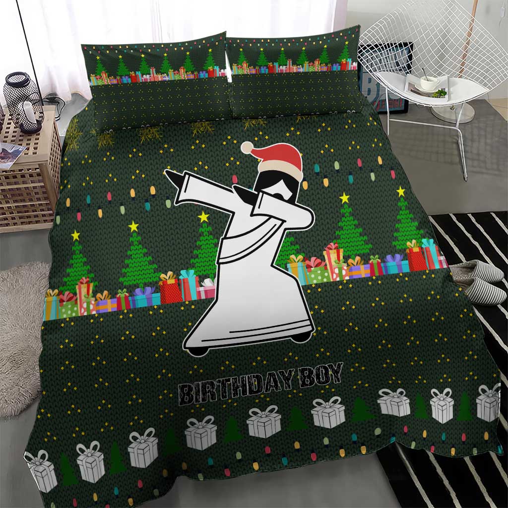 Jesus Birthday Boy Christmas Bedding Set Funny Xmas Holiday Patterns - Wonder Print Shop