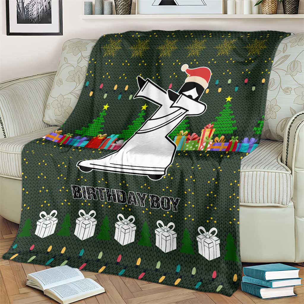 Jesus Birthday Boy Christmas Blanket Funny Xmas Holiday Patterns - Wonder Print Shop