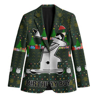 Jesus Birthday Boy Christmas Blazer Funny Xmas Holiday Patterns - Wonder Print Shop