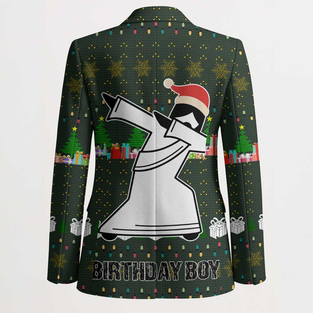 Jesus Birthday Boy Christmas Blazer Funny Xmas Holiday Patterns - Wonder Print Shop