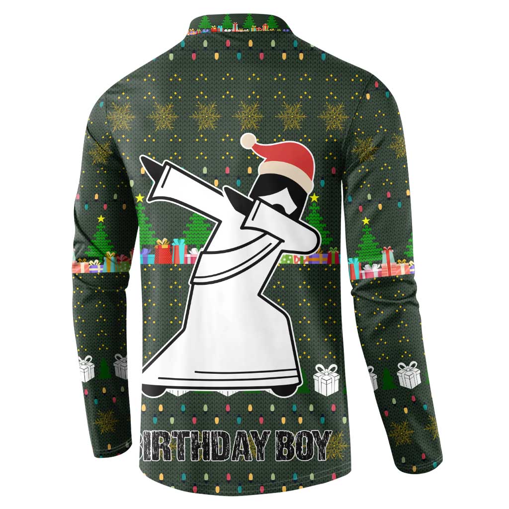 Jesus Birthday Boy Christmas Button Sweatshirt Funny Xmas Holiday Patterns - Wonder Print Shop