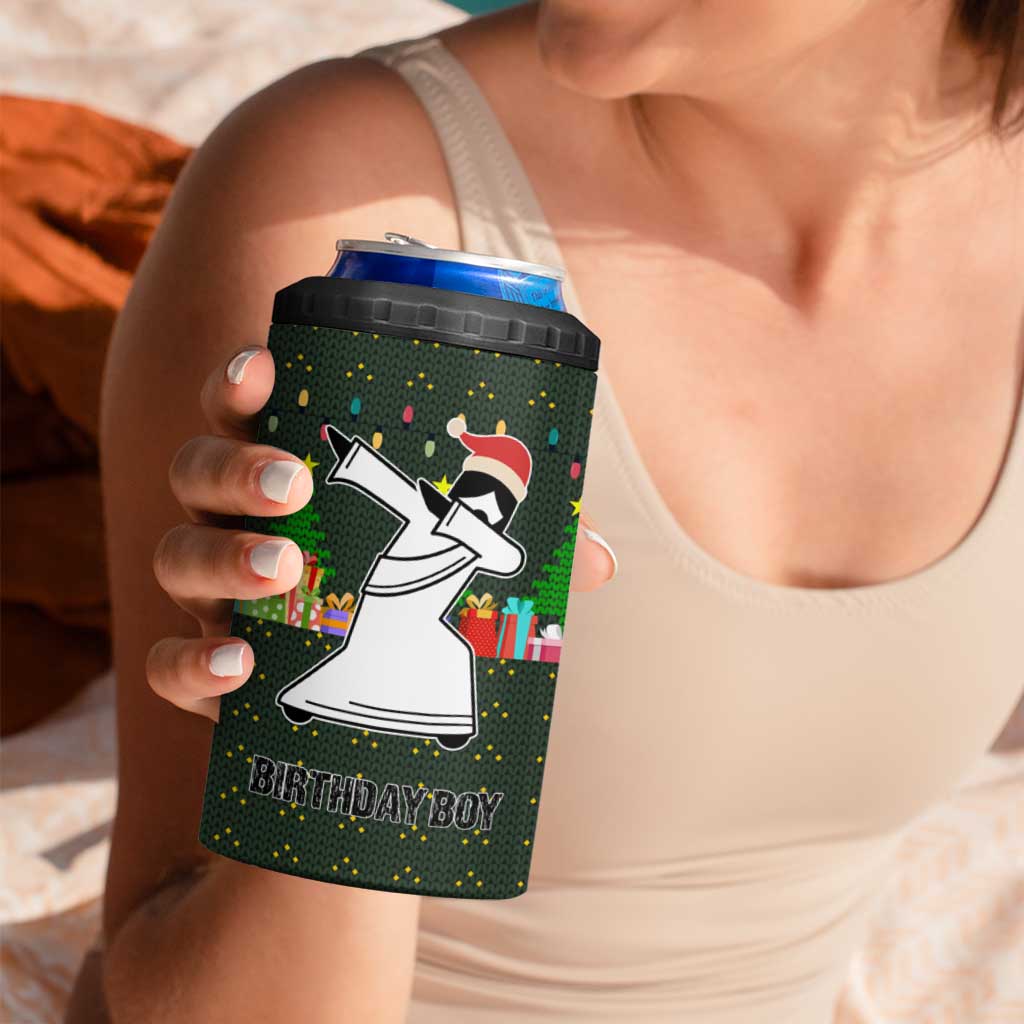 Jesus Birthday Boy Christmas 4 in 1 Can Cooler Tumbler Funny Xmas Holiday Patterns - Wonder Print Shop