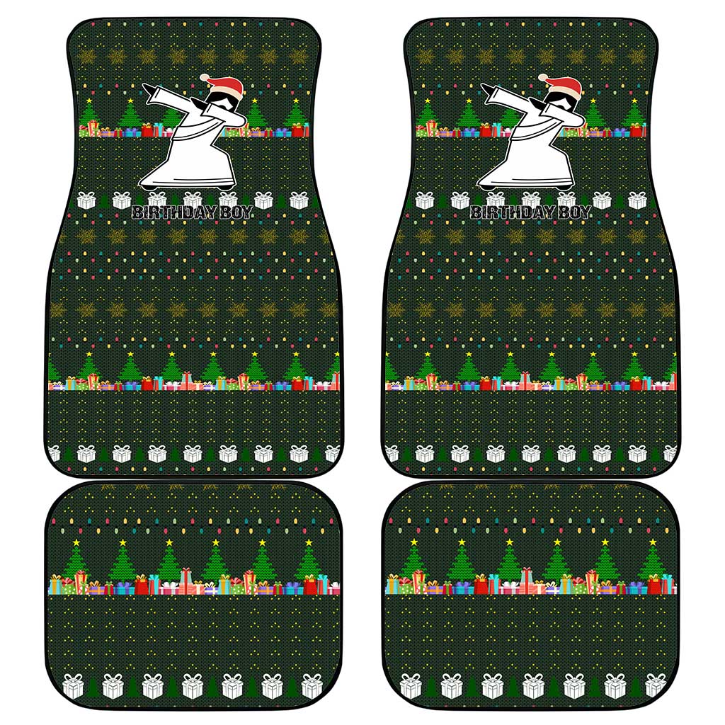 Jesus Birthday Boy Christmas Car Mats Funny Xmas Holiday Patterns - Wonder Print Shop