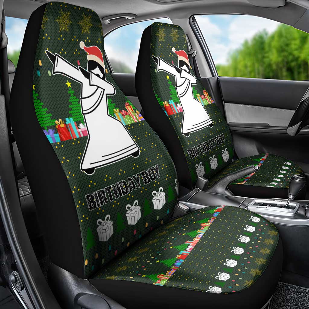 Jesus Birthday Boy Christmas Car Seat Cover Funny Xmas Holiday Patterns - Wonder Print Shop