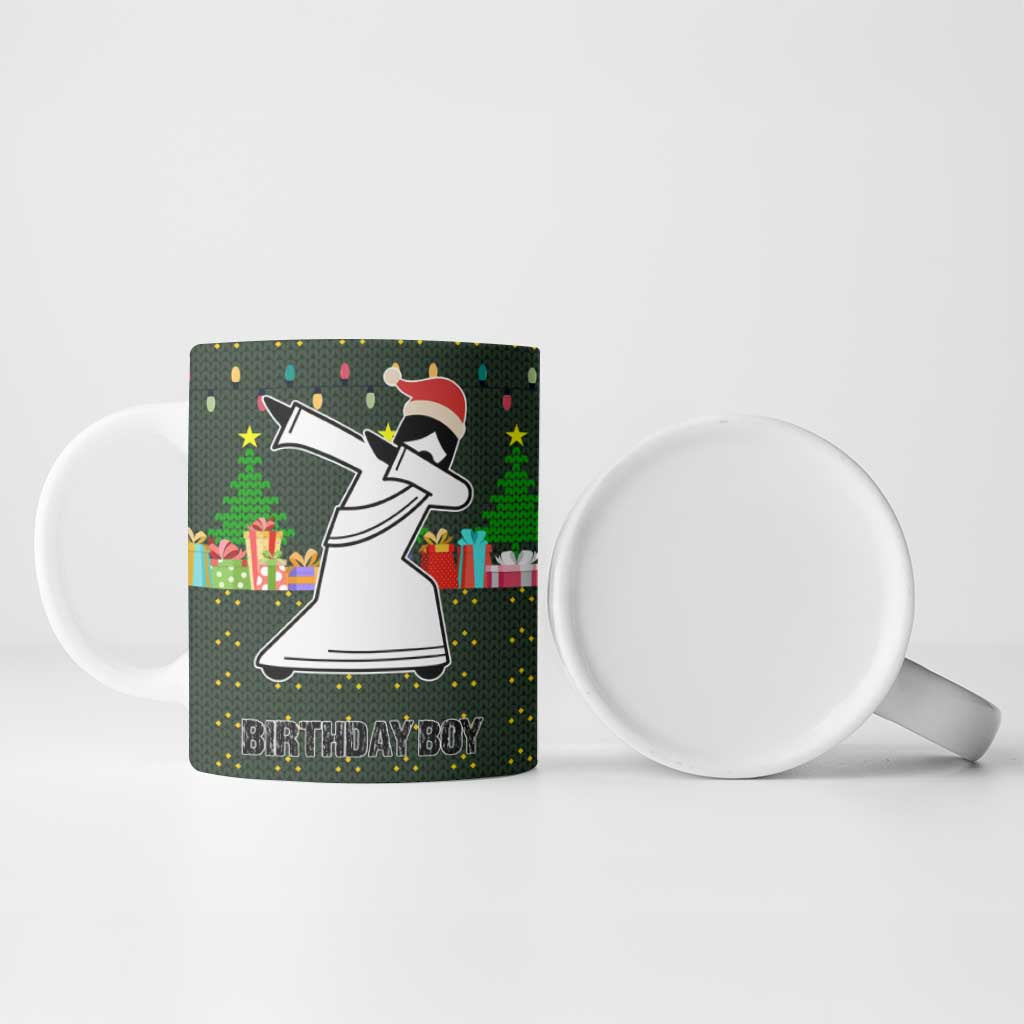 Jesus Birthday Boy Christmas Ceramic Mug Funny Xmas Holiday Patterns - Wonder Print Shop