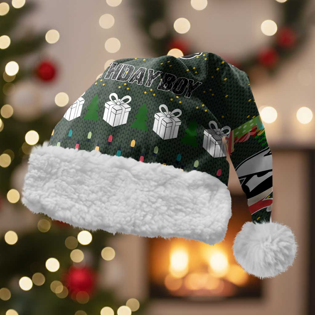 Jesus Birthday Boy Christmas Santa Hat Funny Xmas Holiday Patterns - Wonder Print Shop